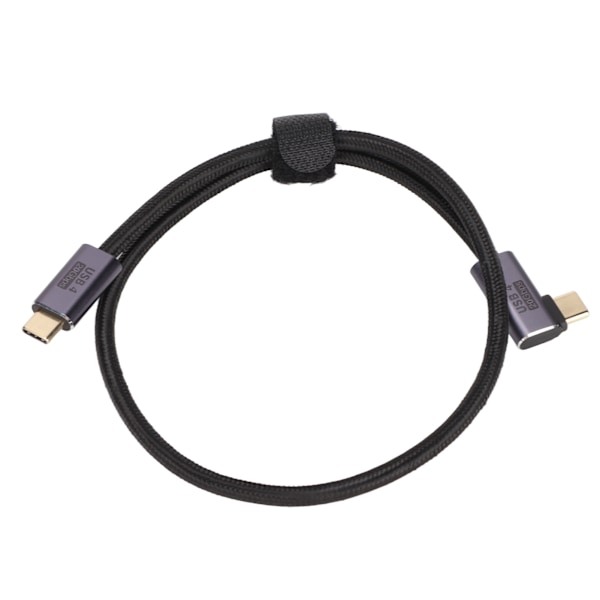 Typ C till Typ C Vinkel Datakabel 100W Snabbladdning Slitstark Guldplätering Plug and Play USB-kabel för Laptops 50cm/19.7in