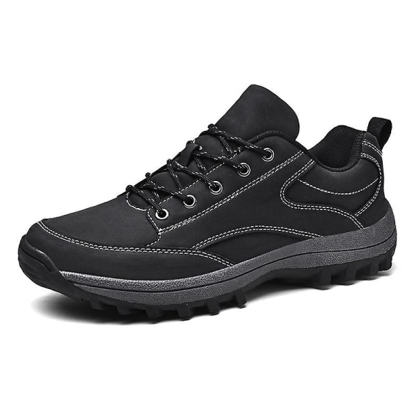 Vinter Herr Casual Skor, Läder Sneakers 508 Black 7