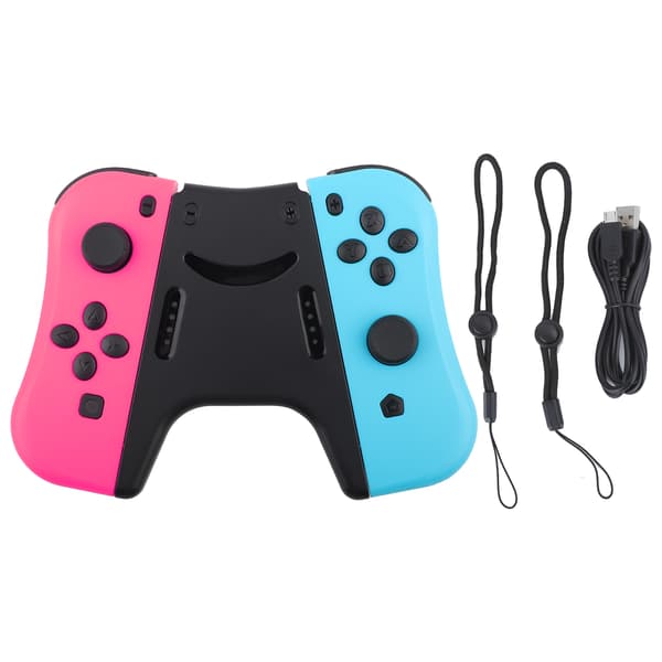 För Joycon Spelkonsol Trådlös Bluetooth Spelkontroll Höger Vänster (röd blå)