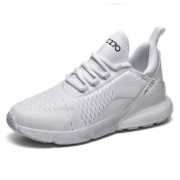 Män Platta Casual Skor / Sneakers Set-2 All White 62 11