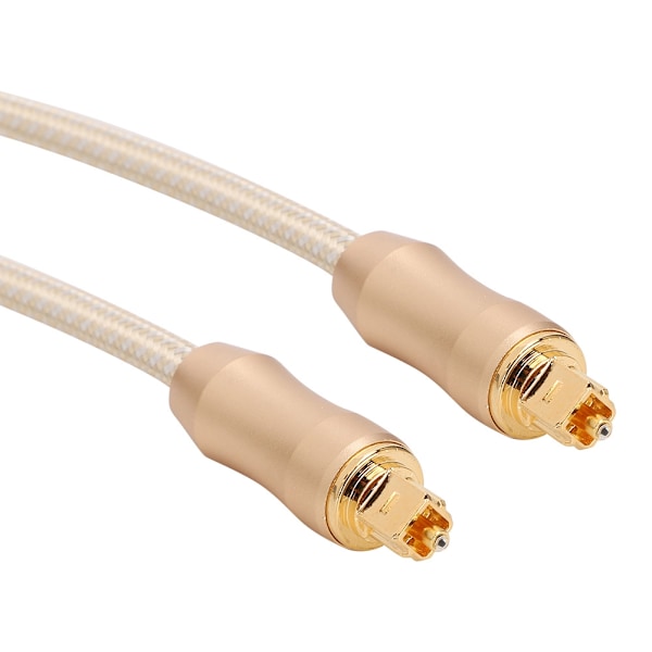 5.1 Ljudspår Digital Optisk Fiber Ljudkabel Guld för Högtalare Effektförstärkare TV Guld 3m