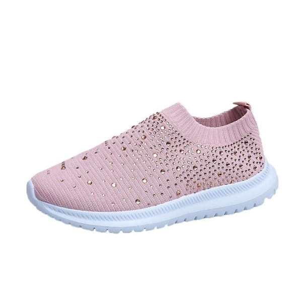 Vävd Mesh sommarsko, sneakers pink 43