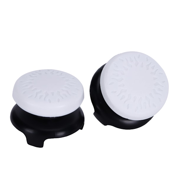 2 st Thumbstick Mjuka Silikonöverdrag Grepp Stick Joystick Controller Spelkontrollknappar för PS5 Vit