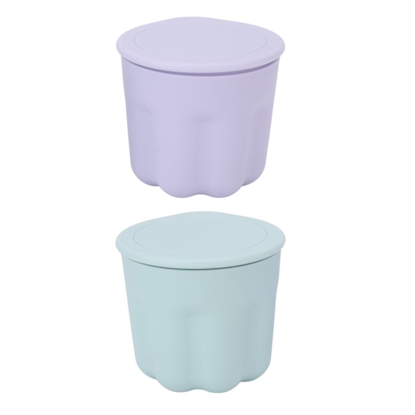2 Set Sminkborste Rengörare Tvättverktyg Portabel Sminkborste Rengöring Skål