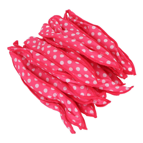 20 st Värmelösa Hårcurlers Mjuka Vikbara DIY Svamp Stylingrollers för Sovande Rosröd