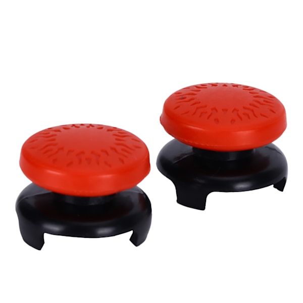 2 st Thumbstick Mjuka Silikonöverdrag Grepp Stick Joystick Controller Spelkontrollknappar för PS5 Röd