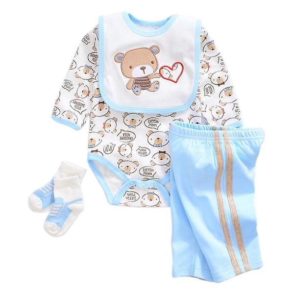 20-22 tum Simulering Baby Lätt att bära Barnleksak Rolig Reborn Doll Kläder Set Nytt A