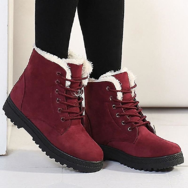 Vinterkängor för kvinnor E03wine red gen 10.5