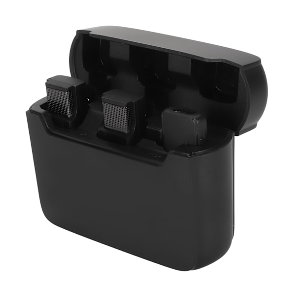 Trådlösa Lavalier-mikrofoner 1 för 2 Brusreducering USB C Clip On Lapel Mini Mic med Batterinivådisplay för Intervjuvideoinspelning
