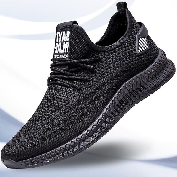 Mode platta skor, Mesh andas Walking Sneakers A01 White 44