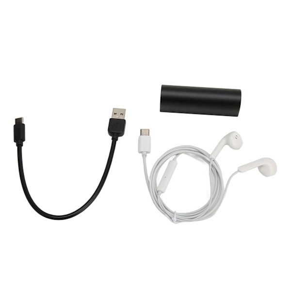 Magnetisk Röstaktiverad Recorder HD Brusreducering AI Intelligent Recorder för Föreläsning Intervju Svart Neutral Engelska och Svart 16GB