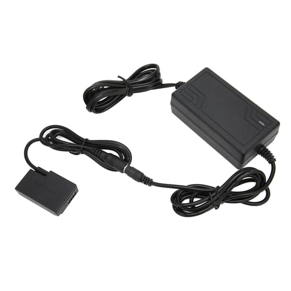 DRE18 DC-koppling Dummy-batteri med strömadapter för EOS RP Mirrorless 760D 750D 800D 850D 77D 200D 100–240 V (EU-kontakt)