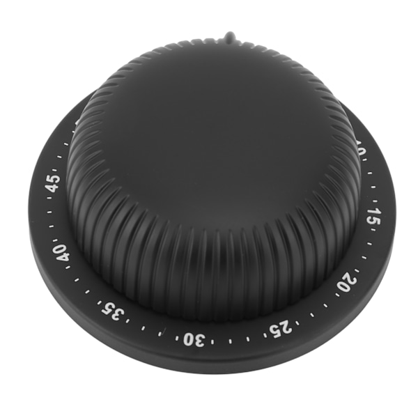 Mekanisk Timer Magnetisk Rostfritt Stål Högljudd Påminnelse Kökstimer för Bakning Matlagning Svart Hattform