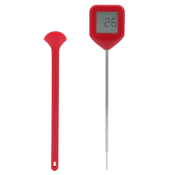 360 Graders Roterande Digital Display Grill Matlagningstermometer Kökstillbehör Röd