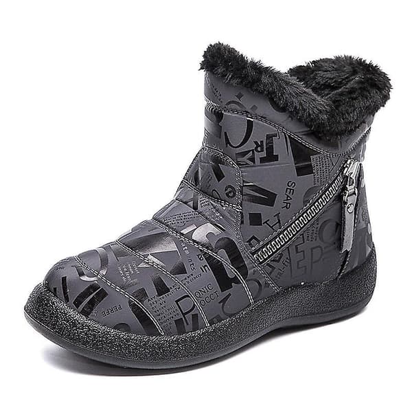 Vintermode för kvinnor, casual vattentäta snökängor black boots 43