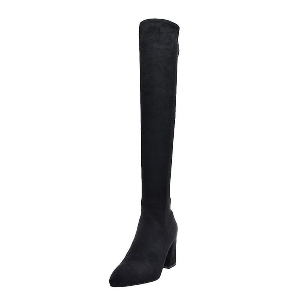 Hög kvalitet Over The Knee High Boots Dress Shoes 5.5cm black 3