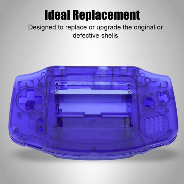 Ersättningshölje för GBA Transparent Blå