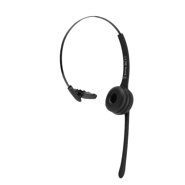Bluetooth-telefonheadset, Enkelsidig, Rotationsbar Mikrofon, Trådlöst Affärsheadset för Laptop, Mobiltelefon, PC, Surfplatta