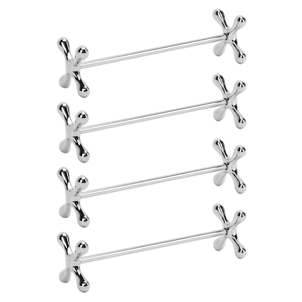 4 st Metall Chopsticks Hållare Stabil Halkskydd Multifunktionell Rostfritt Stål Chopsticks Hållare Kudde för Skedar Gafflar Knivar