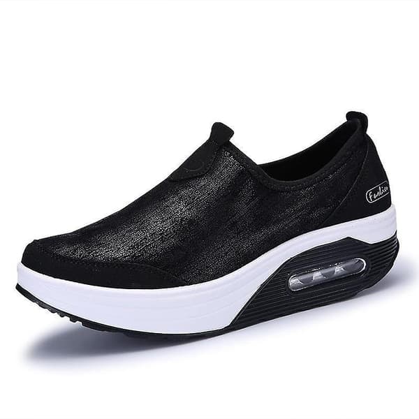 Plattformsskor för dam, vår & sommar, slip-on Gray 1 39