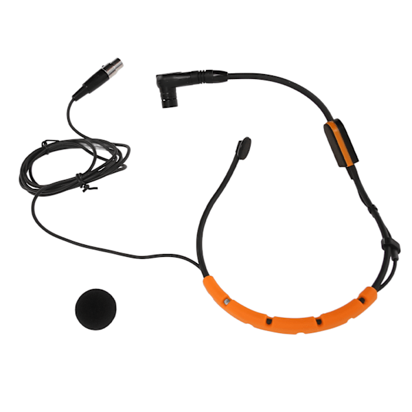 Huvudburen Kondensatormikrofon Hydrofobisk Struktur Fitness Headset Mikrofon för PGA31 SM31 SM35 Gul