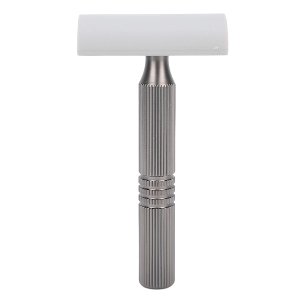 Professionell Retro Rakhyvel i Legering för Män, Bärbar Rakapparat för Hemmabruk och Barberarsalong Utan Blad (Svart)