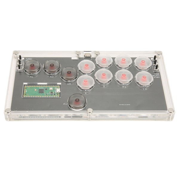 Fighting Box Flatbox Fighting Stick Controller med Hot Swap Mekaniska Tangenter Spelkontroll Joystick med RGB LED-lampa