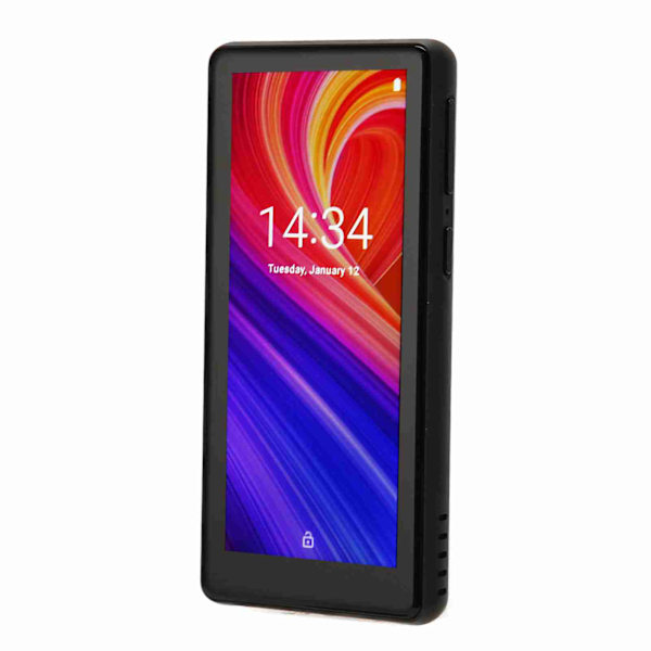 Portabel MP3-spelare för Android 8.1 Bluetooth 5.0 WiFi 1300mAh 4,0 tum Full pekskärm MP3-musikspelare med högtalare Svart 3+32GB