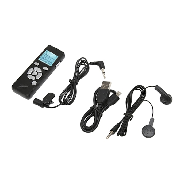 Digital Röstinspelare Bärbar 8GB MP3-spelare inspelare för föreläsning möte intervju