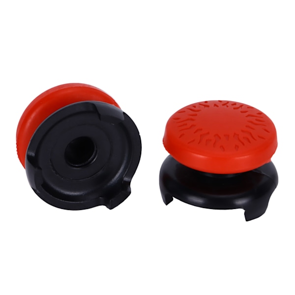 2 st Thumbstick Mjuka Silikonöverdrag Grepp Stick Joystick Controller Spelkontrollknappar för PS5 Röd