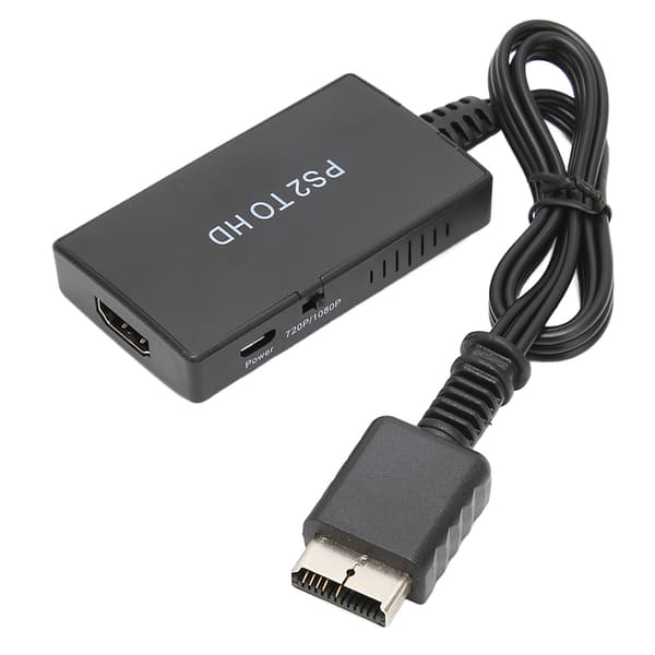 Adapter för PS2 till HD Multimedia Interface, stödjer 720P 1080P växling, hög precision, Full HD videokonverterare för PS2