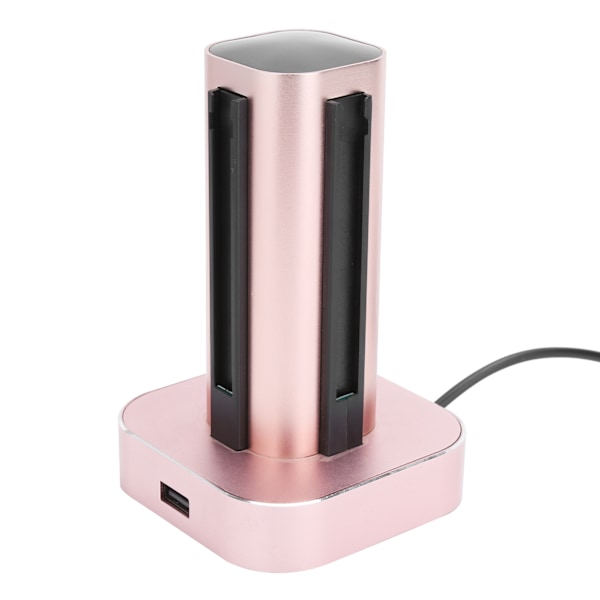 4-i-1-kontrollantladdningsdocka för Nintendo Switch i aluminiumlegering Laddningsstation Roséguld