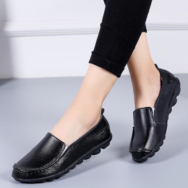 Sommar Dam Flats Loafers Skor BLACK 36