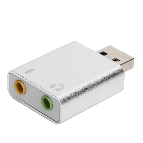 7.1 Kanal Mikrofon USB Externt Ljudkort USB till Toto 3.5 mm Konverter Hörlursadapter