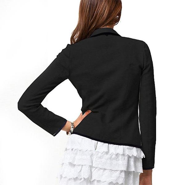 Business Slim Fit Blazer Jacka för kvinnor svart M
