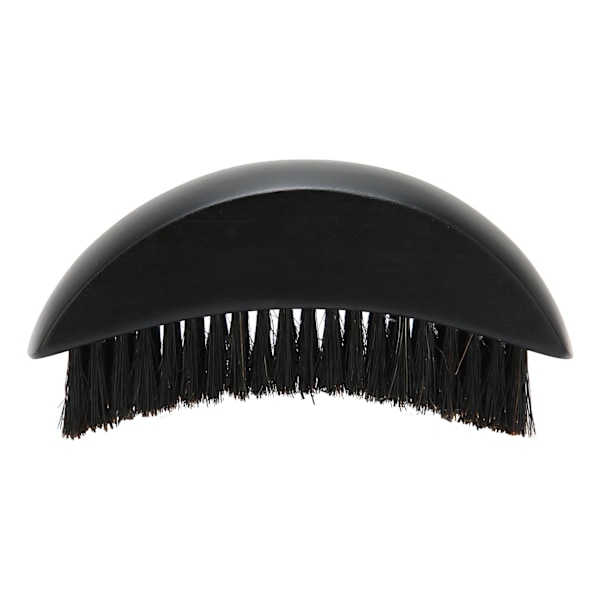 Bärbar Skäggborste Trähandtag Grooming Rengöring Styling Verktyg Svart