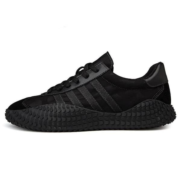 Golfpromenader, spikfria sneakers white black 9.5