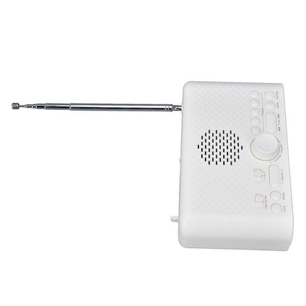 Väckarklocka Radio FM U-Disk Multifunktionell LED Väckarklocka Radiohögtalare för Hem Resor