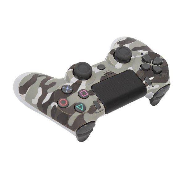 Spelkontroll Dual Vibration Känslig Trådlös Kontroll Gamepad för PS4 Slim Pro för PS5 Kamouflage Grå