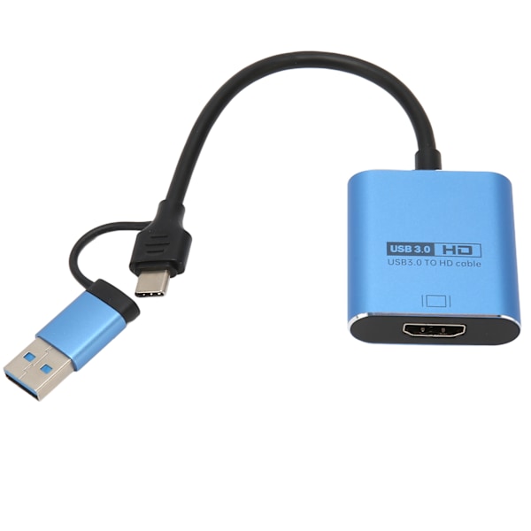 USB till HD Multimedia Interface Adapter Inbyggd Flash-drivrutin USB 3.0 för Windows 10 11 7 8 för OS X 10.14