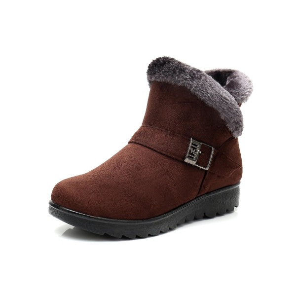 Kvinnor vinter, snö ankelboots brown 39