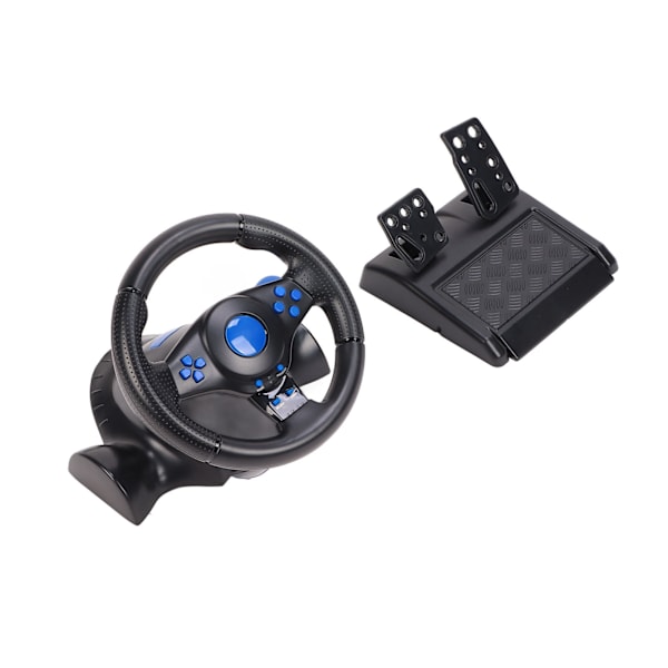 Spelratt 180° Rotation 7 i 1 Vibrations USB Racing Spelratt med Pedal för PS4 PC