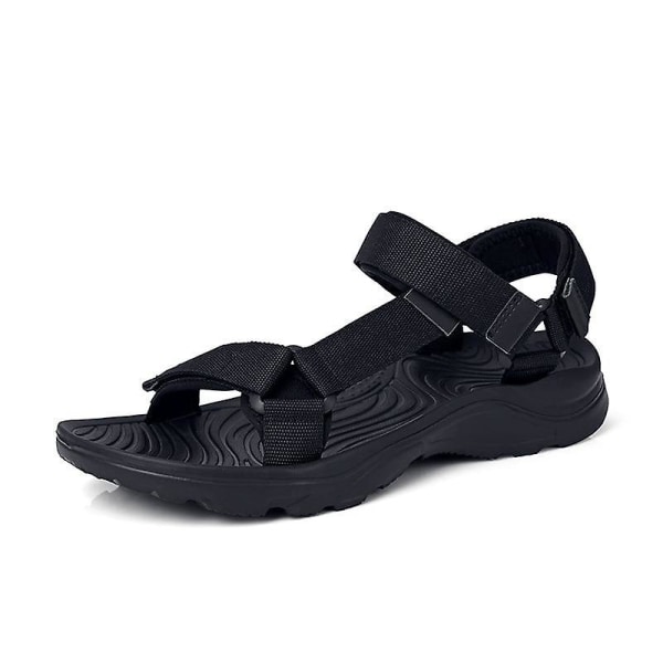 Män sommar andas promenader lätta sandaler Blue Black 8