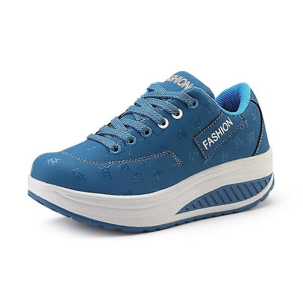 Platform Sneakers för kvinnor Cat Design Sky blue 39
