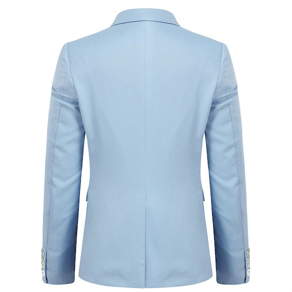 Enknapps blazer Casual Top Jacka för män blå XL