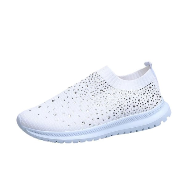 Vävd Mesh sommarsko, sneakers white 43