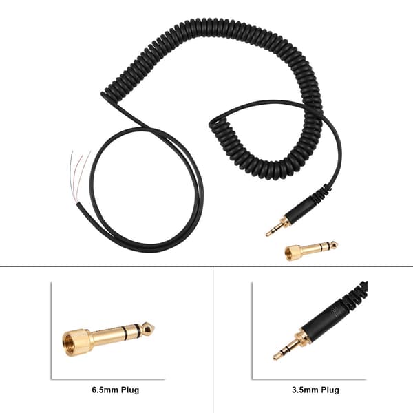 Fjäderkabel för Beyerdynamic DT 770/ 770Pro/ 990/ 990Pro Hörlurar