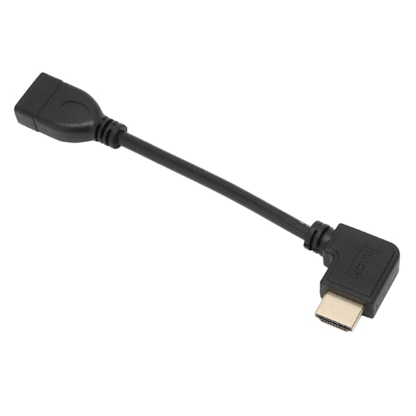 HD Multimedia Interface-kabel 0,15 m/0,5 ft Förlängare Hög Hastighet Vänster Böj 90 Grader Hane till Hona Förlängningskabel