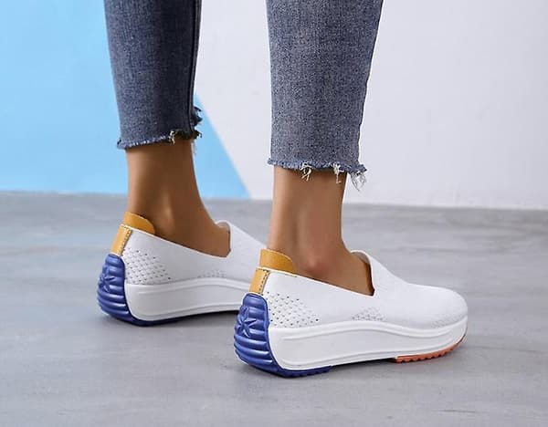 Mode Dam Flats Slip-on Mesh Light Sneakers 319 red 40