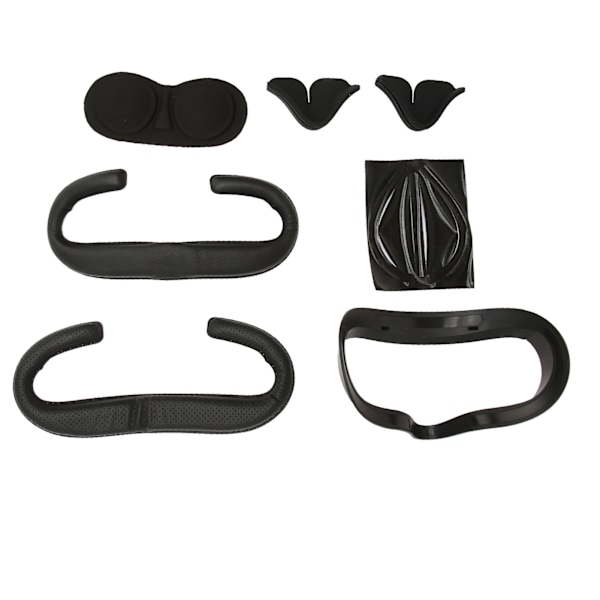 6 st VR-ansiktsdyna med stoppning för att förhindra imma, skyddande plastbåge för linsen, näsdyna, skyddande cover-set för Quest 2-tillbehör